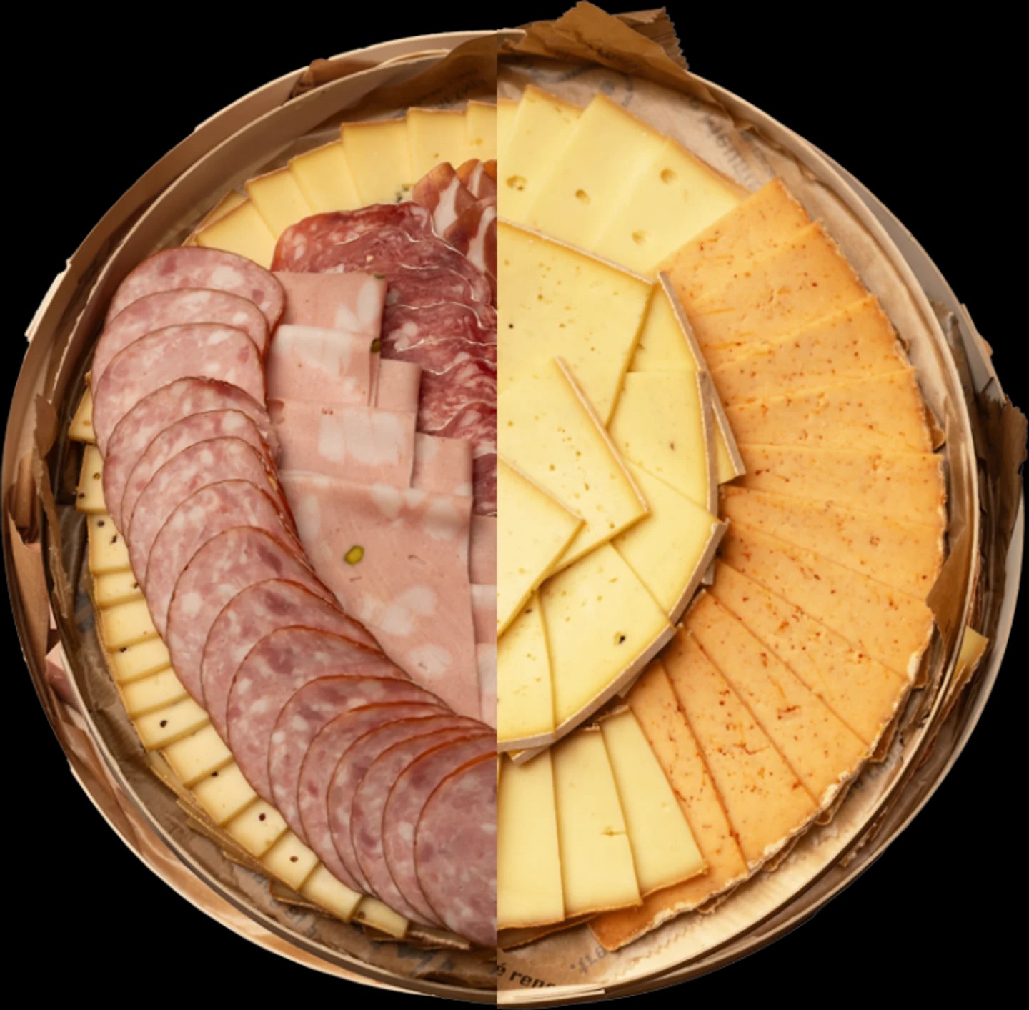 Plateau raclette, charcuterie et fromage à la coupe